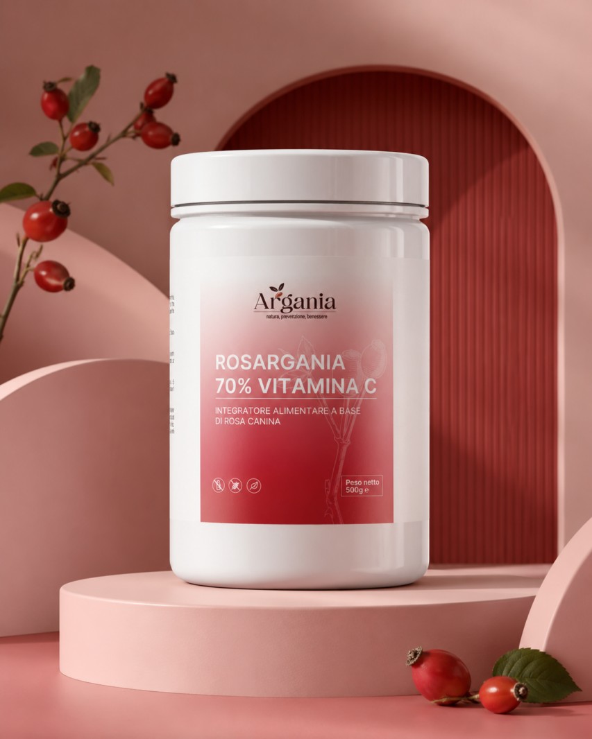 Integratore di vitamina C naturale da rosa canina