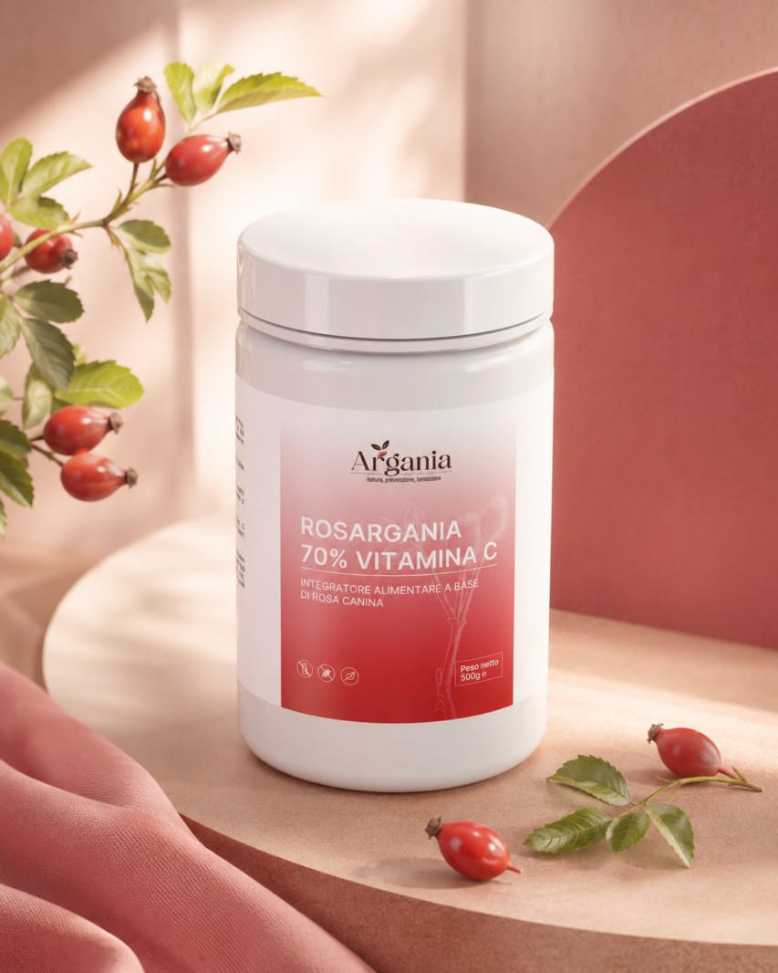 Integratore vitamina C rosa canina Rosargania 70% Vitamina C