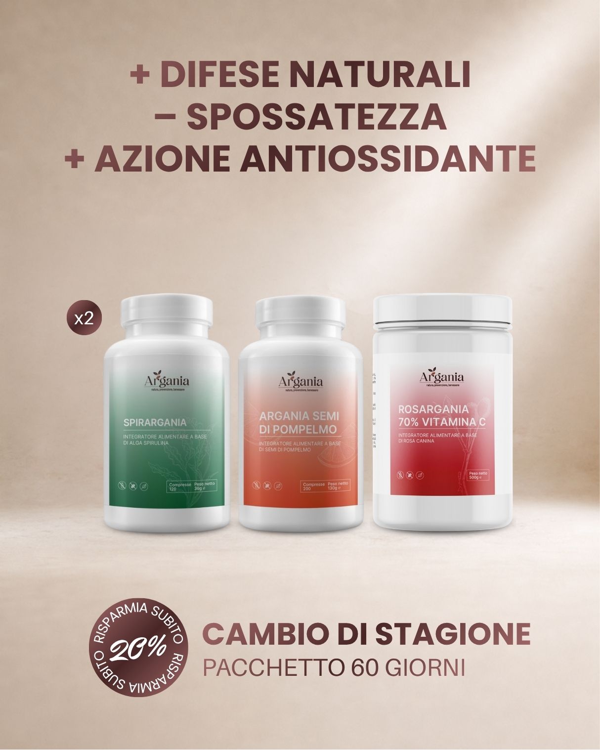Argania-Pacchetto-Cambio-Stagione Cambio di Stagione - immagine 1
